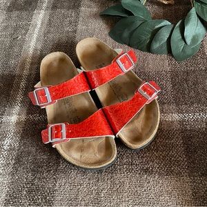 Birkenstock birkis-Flor python red Arizona sandals 40